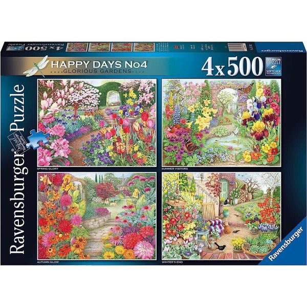 Puzzle Ravensburger Giardini Belli 4X500 Pezzi-image