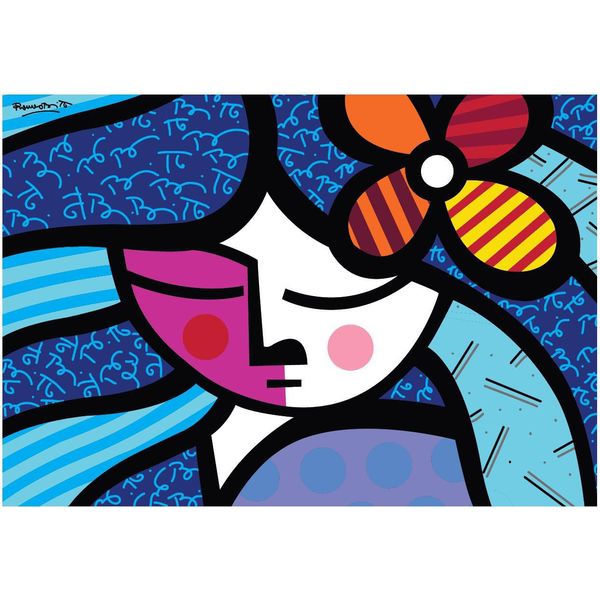 Bluebird Puzzle Ragazza Con Fiore 1000 Pezzi-image
