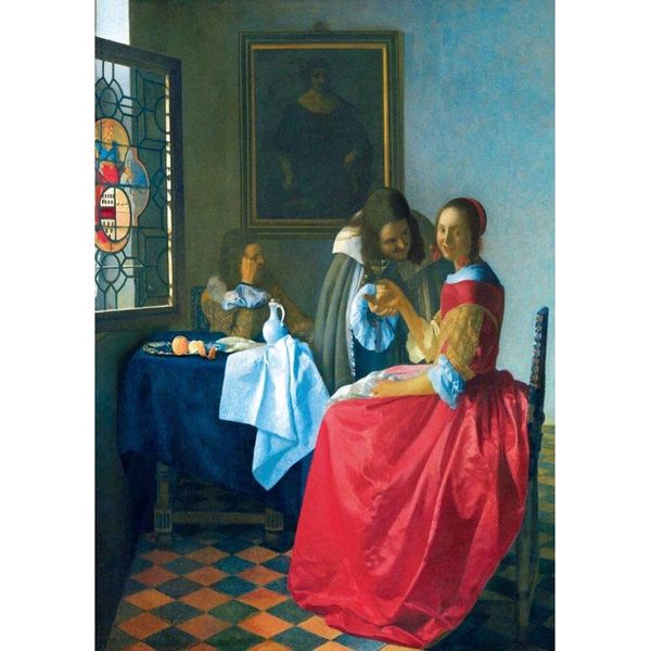 Bluebird Puzzle Ragazza Con Bicchiere Di Vino 1000 Pezzi-image