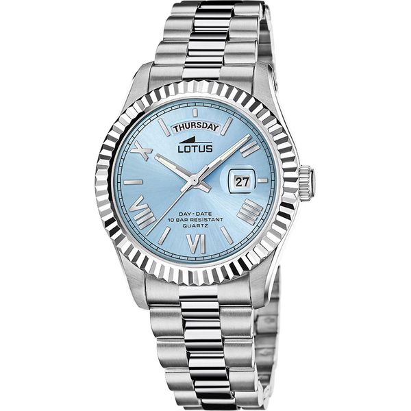 Lotus 18854/8 Orologio Da Uomo In Acciaio Inox Data Argento-image