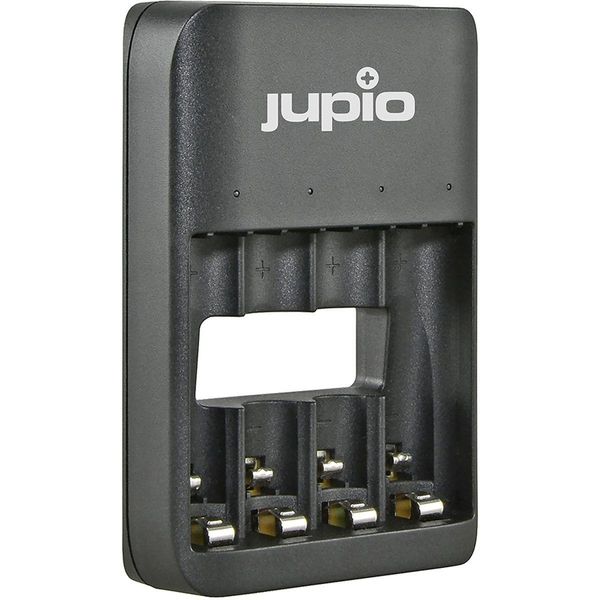 Jupio Caricabatterie Usb A 4 Slot Led Per 1-4 Batterie Aa/Aaa-image