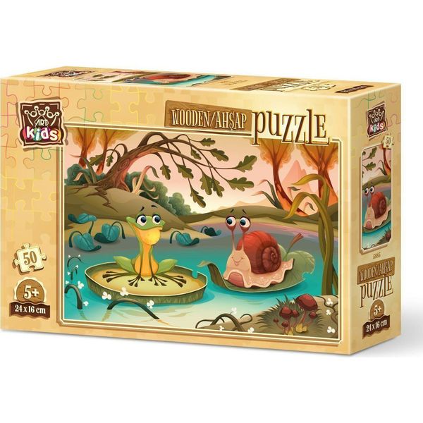 Art Puzzle Holzpuzzle Amici Del Lago 50 Pezzi-image