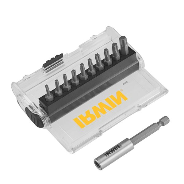 Set Di 11 Manopole Irwin Da 25 Mm PH1-PH2-PH3-PZ1-PZ2-PZ3-T10-T15-T20-T25 Con Adattatore Magnetico-image