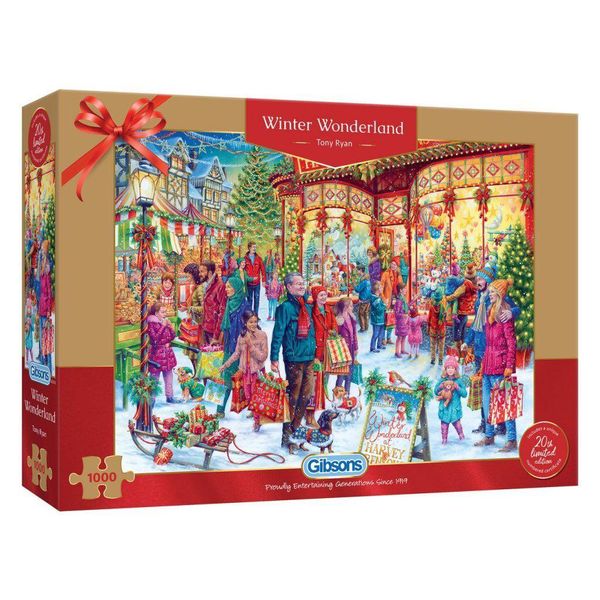 Gibsons Puzzle Edizione Limitata Di Natale: Paese Delle Meraviglie Invernali 1000 Pezzi-image