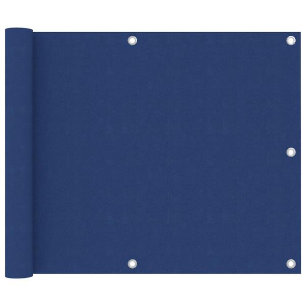 The Living Store Schermo Privacy Per Balcone Blu 75X500 Cm Tessuto Oxford-image
