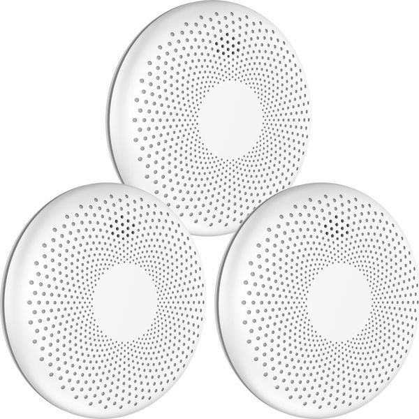 Aroha Safety Pro Rilevatore Di Fumo E Monossido Di Carbonio - Batteria Da 10 Anni - Allarme Antincendio & Rilevatore Monossido Di Carbonio - 3 Pezzi-image