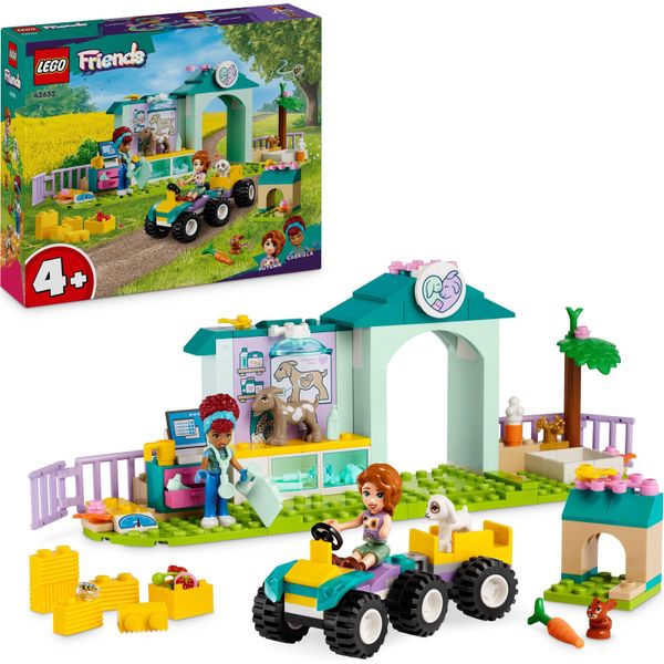 Lego Friends Clinica Degli Animali Della Fattoria, Set Di Fattorie Con Veterinario Per Bambini Dai 4 Anni In Su, Contiene 2 Figure E 3 Animali, Tra Cui Capra E Coniglio, Regalo Per Bambine E Bambini 42632-image