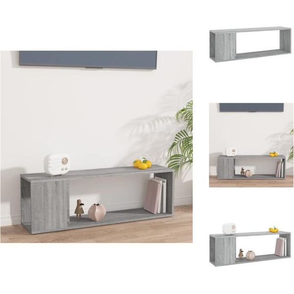 Vidaxl Mobile Tv Grigio Sonoma 100X24X32 Cm In Legno - Mobili Tv-image