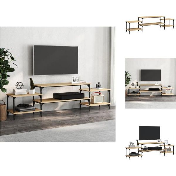 Mobile Tv Vidaxl Rovere Sonoma 197X35X52 Cm Materiale A Base Di Legno - Mobili Tv-image