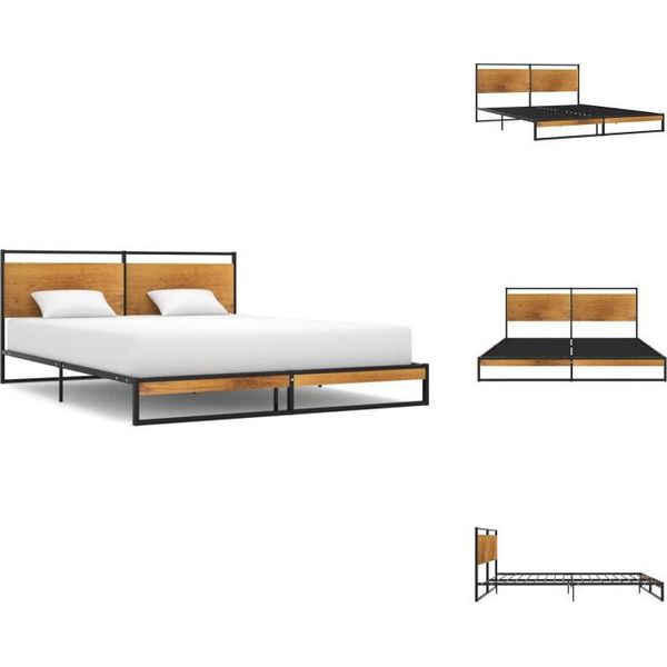 Vidaxl Struttura Letto In Metallo 140X200 Cm - Letti E Strutture Letto-image