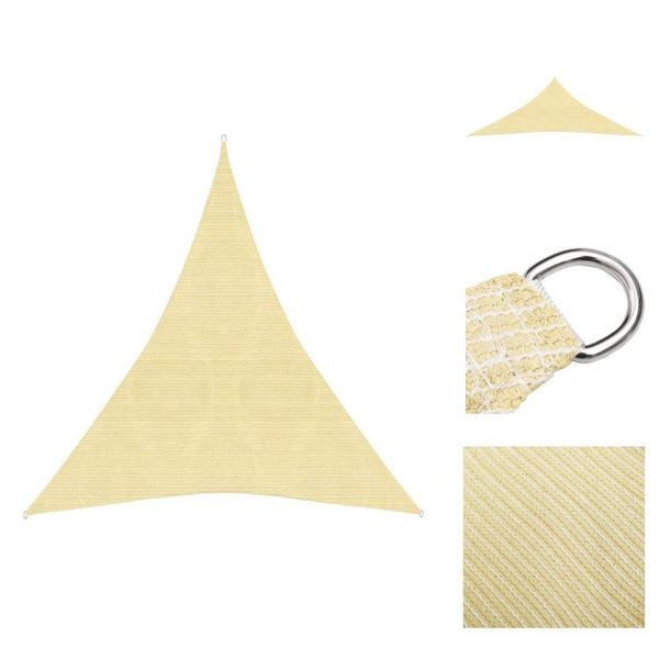 Vidaxl Tenda 160 G/M² Beige 3X4X4 M Hdpe - Ombrelloni E Tende Da Sole-image