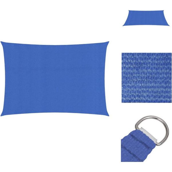 Vidaxl Tenda Da Sole 160 G/M² Blu 2,5X4 M Hdpe - Ombrelloni E Tende Da Sole-image