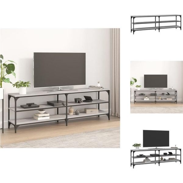 Vidaxl Mobile Tv Grigio Sonoma 160X30X50 Cm In Legno - Mobili Tv-image
