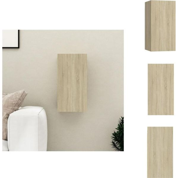 Mobile Tv Vidaxl Rovere Sonoma 30,5X30X60 Cm Materiale A Base Di Legno - Mobili Tv-image