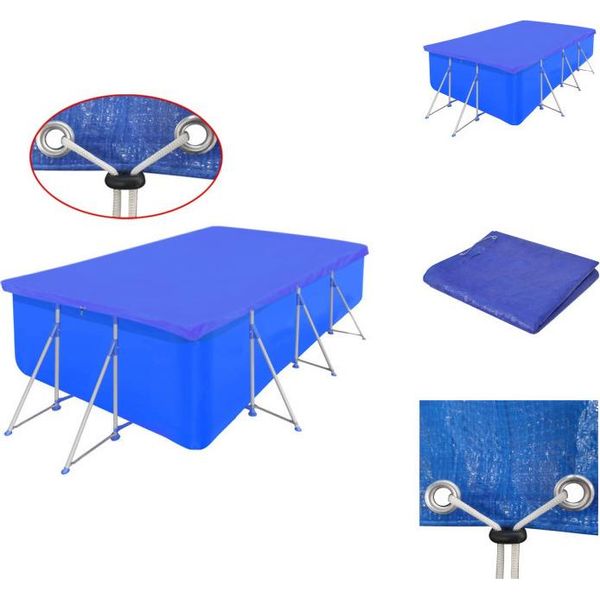 Vidaxl Copertura Per Piscina In Pe Rettangolare 90 G/Mq 394X207 Cm - Coperture E Sottofondi Per Piscine-image