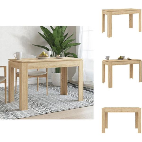 Vidaxl Tavolo Da Pranzo Rovere Sonoma 120X60X76 Cm In Legno - Tavoli Da Pranzo-image