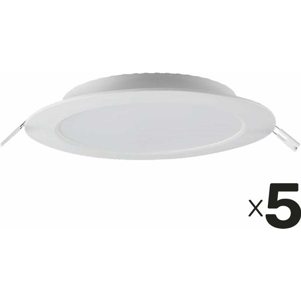 V-TAC Luce Da Incasso Led VT-61018, Eek: E, 18 W, 1980 Lm, 4000 K, 5 Pezzi-image