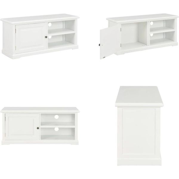 Vidaxl Mobile Tv Bianco 90 X 30 X 40 Cm Legno - Mobile Tv - Mobili Tv - Mobili Tv - Mobili Tv-image