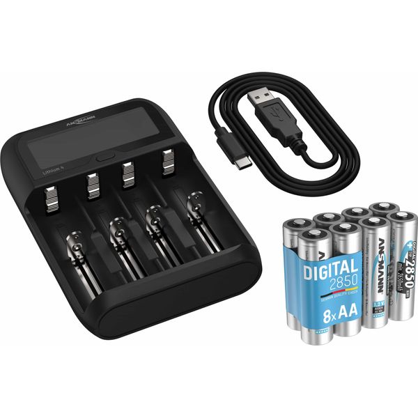 Lithium 4 Caricabatterie Universale Lifepo Liion Nicd Nimh 10340 10350 10440 (1001-0122-02)-image