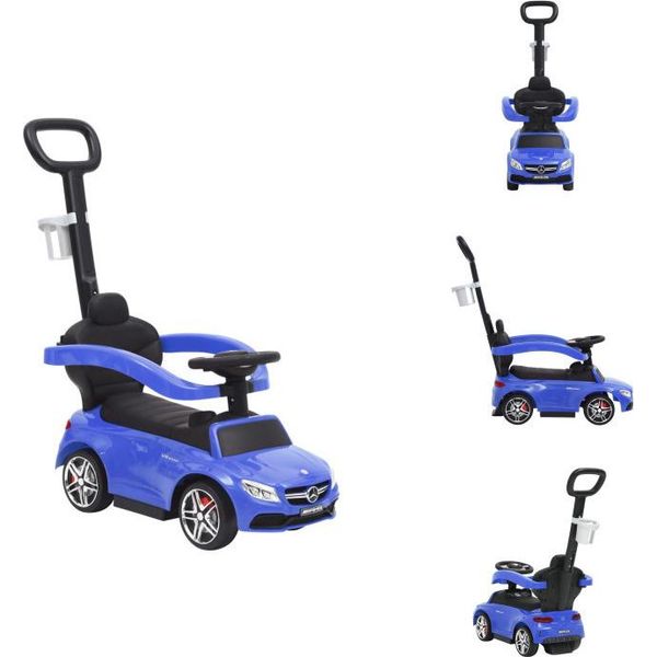 Vidaxl Scivolo Auto Mercedes-Benz C63 Blu - Girello E Scivolo & Veicoli A Pedali-image