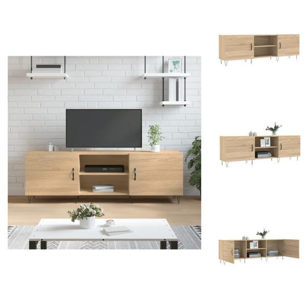 Mobile Tv Vidaxl Rovere Sonoma 150X30X50 Cm Materiale A Base Di Legno - Mobili Tv-image
