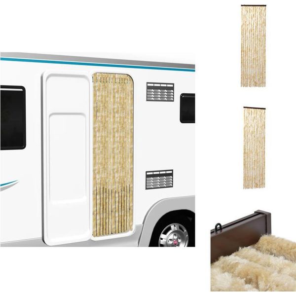 Vidaxl Tenda Zanzariera Beige 90X200 Cm In Ciniglia - Zanzariera-image
