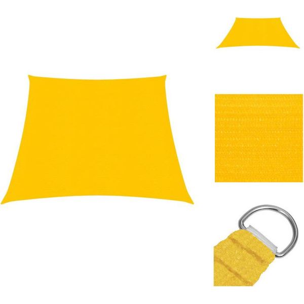 Vidaxl Tenda Da Sole 160 G/M² Giallo 3/4X2 M Hdpe - Ombrelloni E Tende Da Sole-image