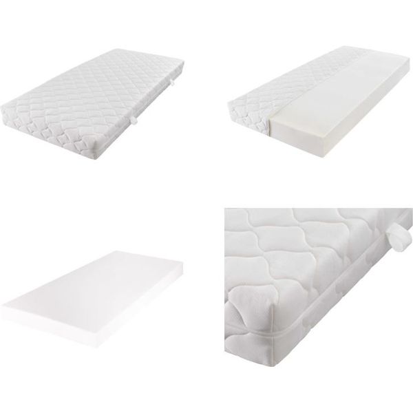 Vidaxl Materasso Con Rivestimento Lavabile 200×160×17 Cm - Materasso In Schiuma - Materasso In Schiuma - Materasso In Memory Foam - Materasso In Memory-image