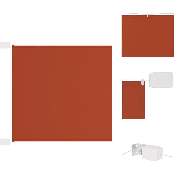 Vidaxl Tenda Verticale Terracotta 140X420 Cm Tessuto Oxford - Ombrelloni E Tende Da Sole-image