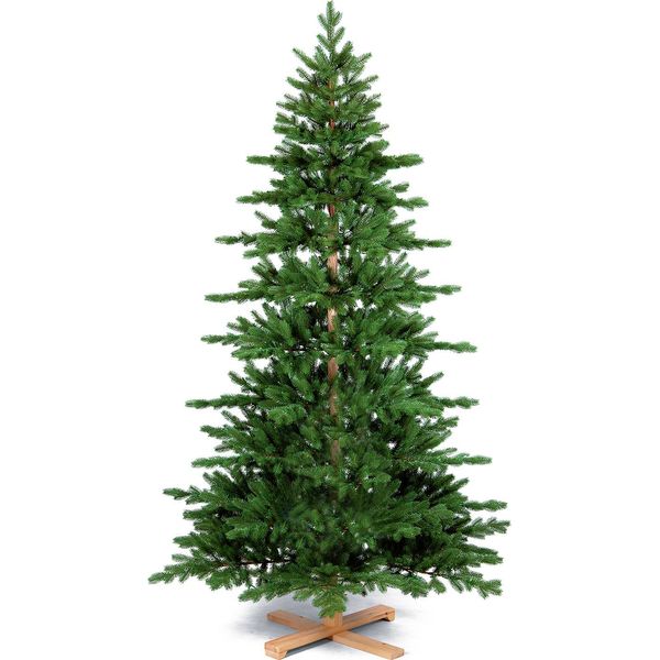 Albero Di Natale Artificiale Verde Deluxe Abete Woody 180 Cm Con Supporto-image