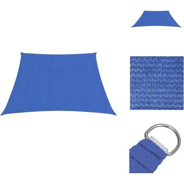Vidaxl Tenda Da Sole 160 G/M² Blu 3/4X2 M Hdpe - Ombrelloni E Tende Da Sole-image