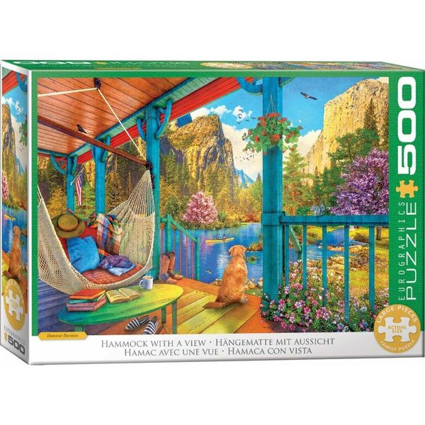Eurographics Puzzle Hä Ngematte Con Vista Xl 500 Pezzi-image