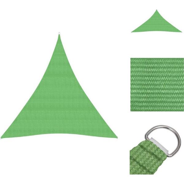 Vidaxl Tenda Da Sole 160 G/M² Verde Chiaro 4X5X5 M Hdpe - Ombrelloni E Tende Da Sole-image