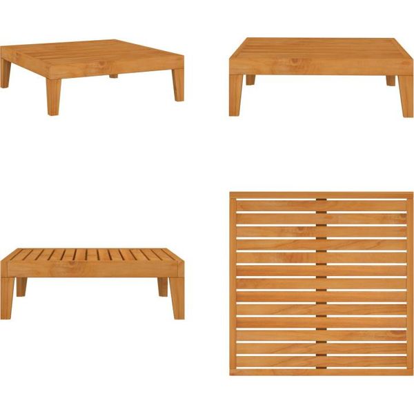 Vidaxl Tavolo Da Giardino 68,5X68,5X24 Cm In Legno Massiccio Di Acacia - Tavolo Da Giardino - Tavoli Da Giardino - Tavolo Da Esterno - Tavoli Da Esterno-image