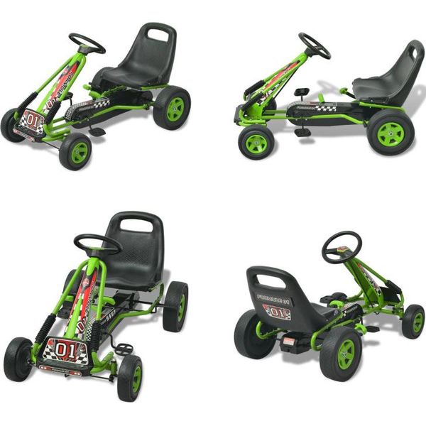 Vidaxl Go Kart A Pedali Con Sedile Regolabile Verde - Go-Kart A Pedali - Go-Kart A Pedali - Go-Kart A Pedali - Go-Kart A Pedali-image