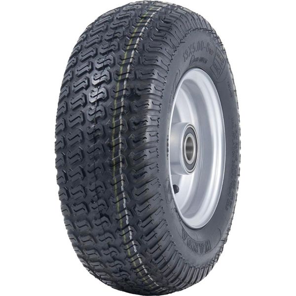 13X5.00-6 Pneumatico Per Tosaerba E Cerchione In Acciaio Wanda P332, 20Mm 6304 Cuscinetti-image