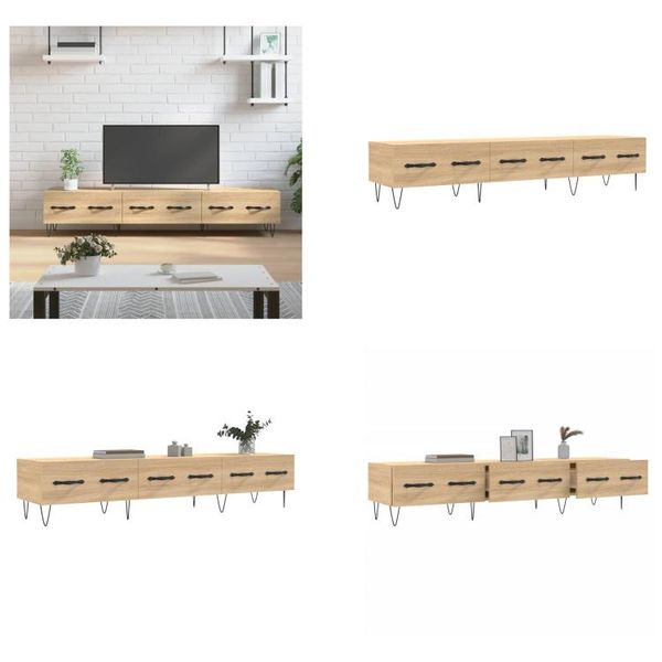 Mobile Tv Vidaxl Rovere Sonoma 150X36X30 Cm Materiale A Base Di Legno - Mobile Tv - Mobile Tv - Mobile Tv - Porta Tv-image