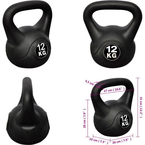 Kettlebell Ball Dumbbell Training Peso Manubrio 12KG - Kettelbells - Kettlebell - Kettlebells - Ball Dumbbell-image