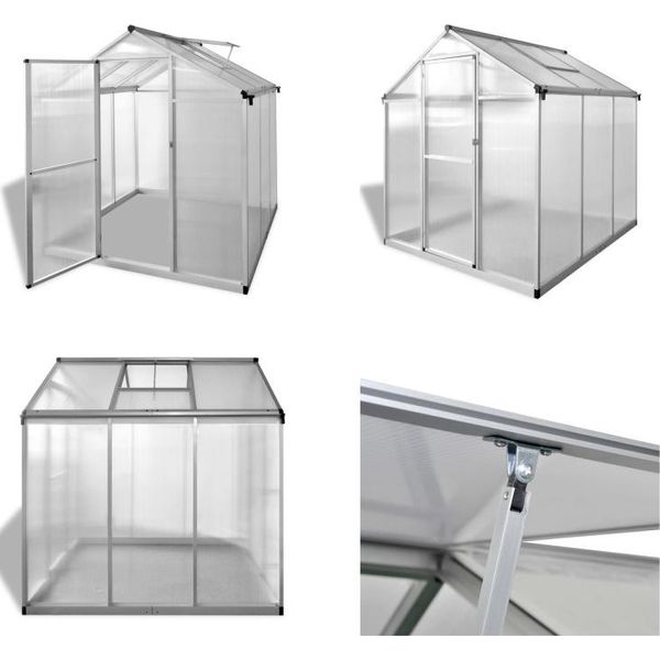 Vidaxl Serra Rinforzata In Alluminio 3,46 M³ - Serra - Serre - Serra Per Hobby - Serre Per Hobby-image