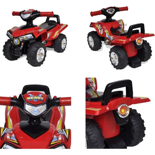 10070 Quad Cavalcabile Rosso Per Bambini Con Suoni E Luci - Quad Cavalcabile - Quad Cavalcabile - Quad Cavalcabile Per Bambini - Quad Cavalcabile Per Bambini-image