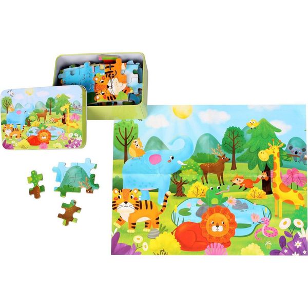 Multipack 2 Confezioni Di Puzzle Mondo Degli Animali 100 Pezzi-image