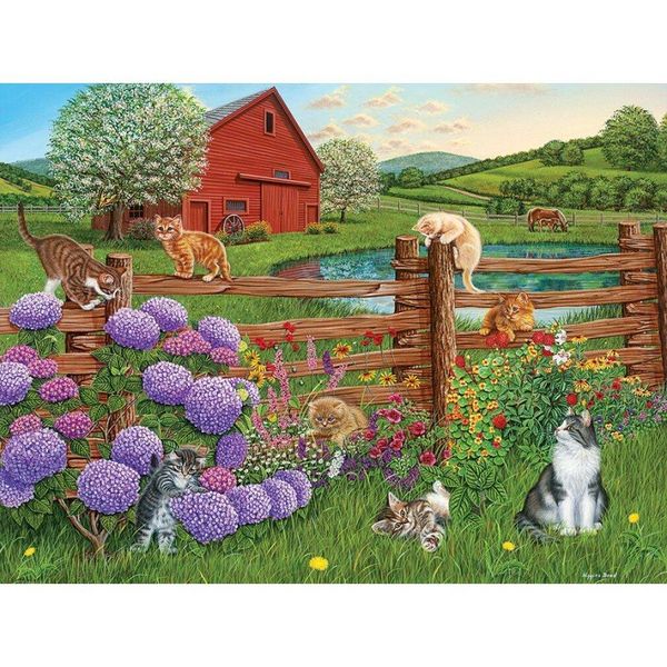Cobble Hill Puzzle Kä Tzchen Auf Dem Bauernhof Xl 275 Pezzi-image