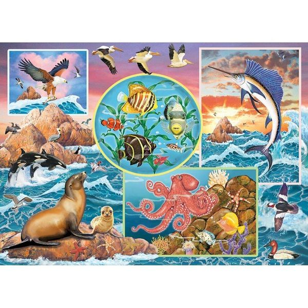Cobble Hill Puzzle Della Famiglia Ocean Magic 350 Pezzi-image