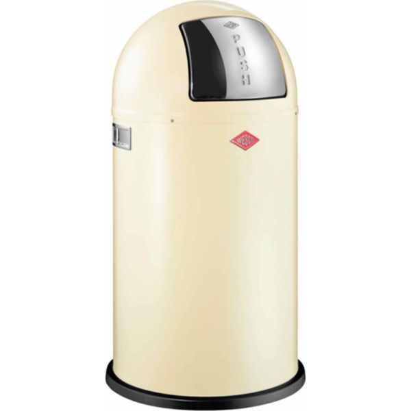 Wesco MüLleimer Pushboy, Push Abfalleimer, Abfallsammler, Stahlblech, Mandel, 50 L, 175831-23-image