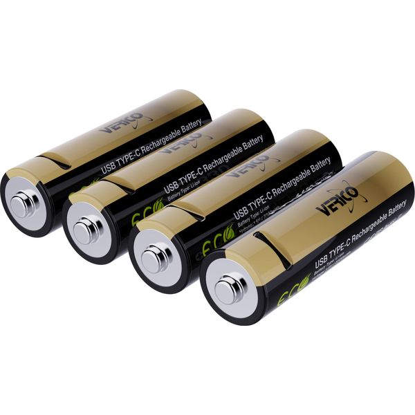 Verico Loopenergy Pro Aa 4 Pack 3330Mwh Batteria Mignon USB-C - Batteria Ricaricabile - Mignon (Aa)-image