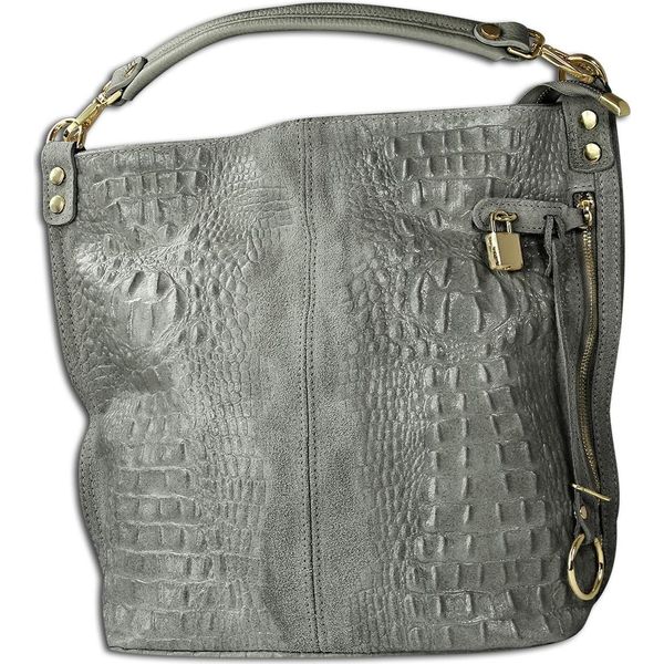 Toscanto Borsa In Pelle Borsa Shopper Grigio OTT162SK-image