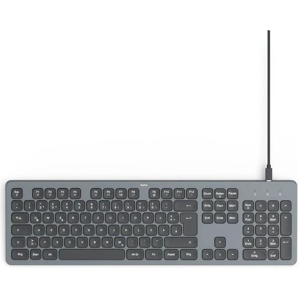 Hama Usb-Tastatur CK-400 Beleuchtet Kabelgebunden Schwarz Qwertz De (00173058)-image