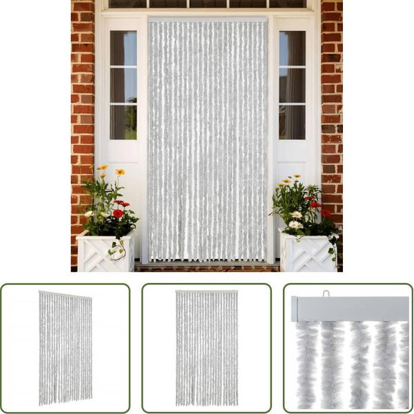 The Living Store Tenda Fly Grigio 100X230 Cm Ciniglia-image