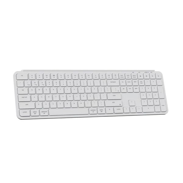 Keychron B6 Pro Ultraslim - Us Layout - Low Profile Scissor Ivory White Wireless Keyboard-image
