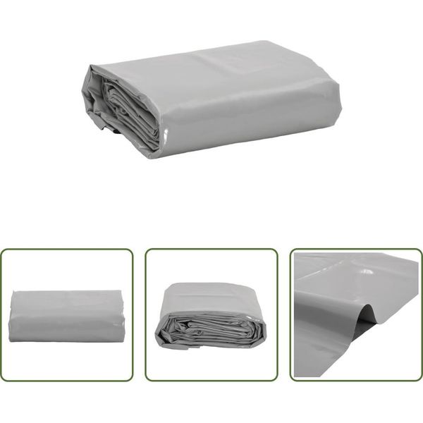 The Living Store Abdeckplane Grau 4X6 M 650 G/M²-image